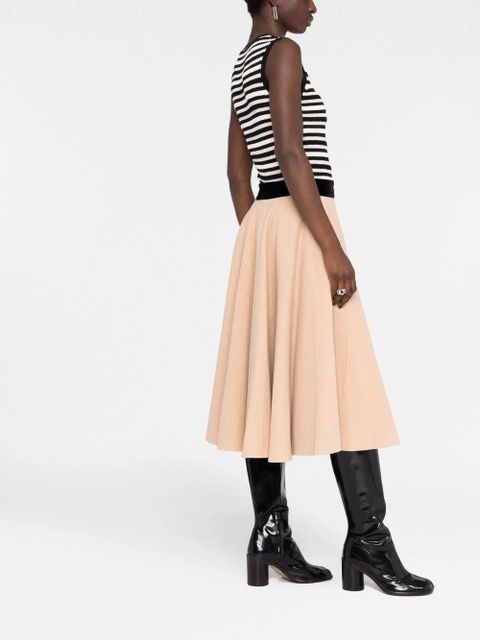 Maison Margiela high-waisted pleated maxi skirt - Neutrals