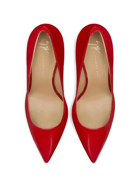 Giuseppe Zanotti patent leather heeled pumps - Red