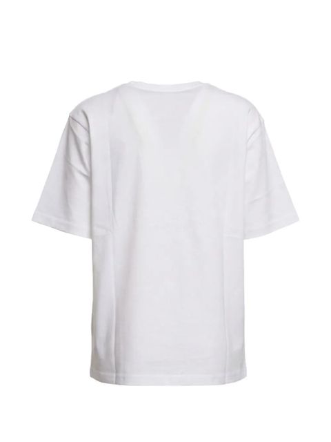 Sportmax Quiete Over text-print T-shirt - White