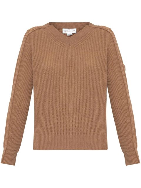 Victoria Beckham ribbed sweater - Neutrals - zdjęcie produktu nr 1