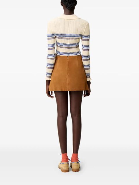 Claudie Pierlot pocket mini skirt - Brown