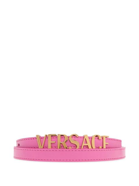 Versace logo-lettering belt - Pink - zdjęcie produktu nr 1