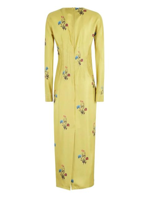 Marni floral-print maxi dress - Yellow - zdjęcie produktu nr 2