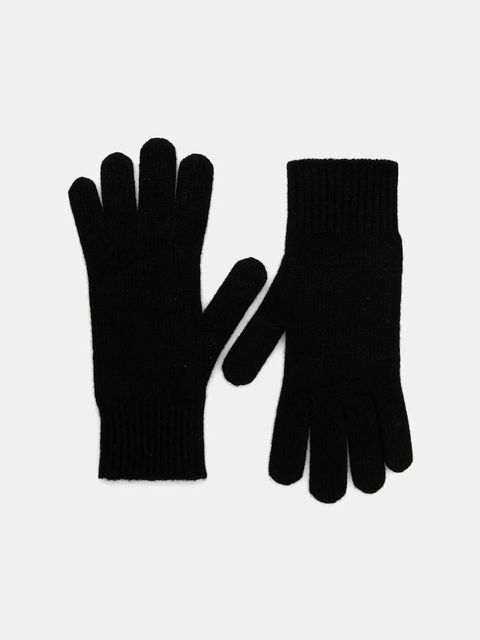 Weekend Max Mara rękawiczki kaszmirowe LEA damskie kolor czarny 2525566015600 - zdjęcie produktu nr 1