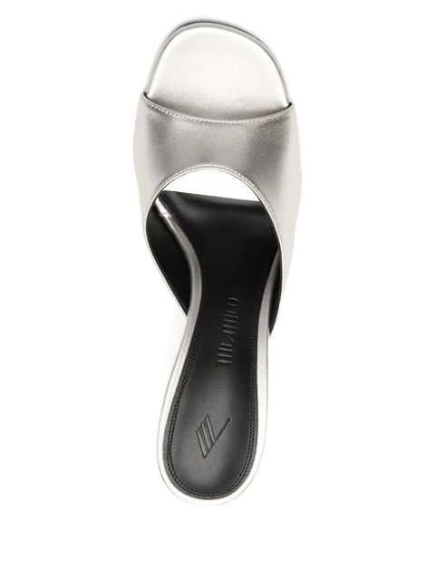 The Attico 100mm Betta sandals - Silver