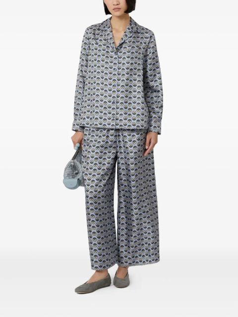 Weekend Max Mara silk wide-leg trousers - Blue