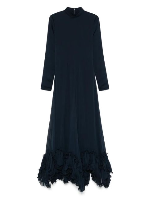 ROTATE BIRGER CHRISTENSEN ruffled chiffon maxi dress - Blue