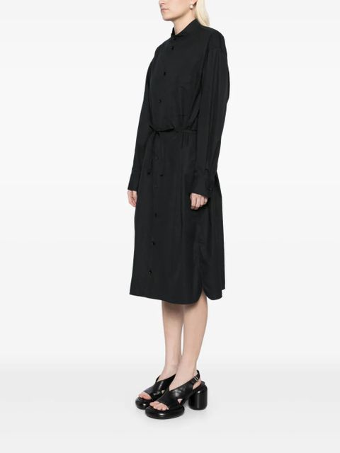 LEMAIRE drawstring shirt dress - Black