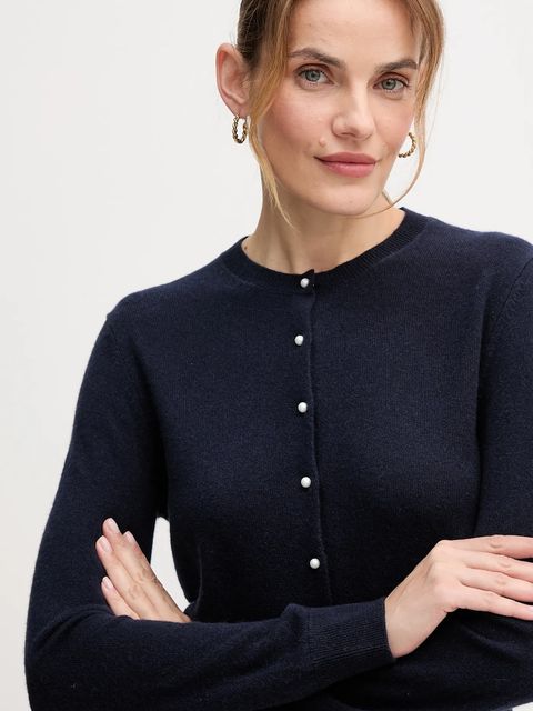 United Colors of Benetton kardigan kaszmirowy damski kolor granatowy 1033D502A