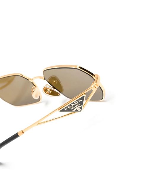 Prada Eyewear 0PR A51S hexagonal-frame sunglasses - Gold