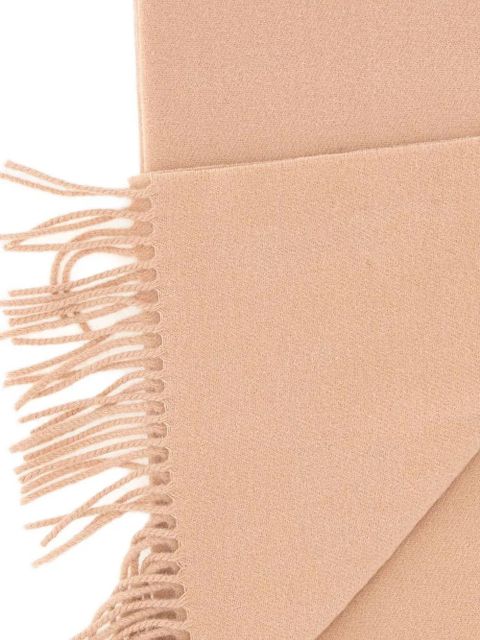 Vivienne Westwood fringed logo-embroidered scarf - Neutrals