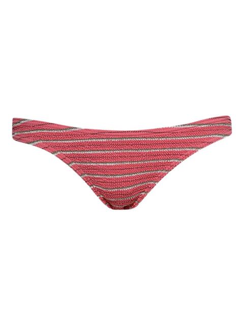 Bond-eye Sign stripe-ribbed bikini bottom - Pink - zdjęcie produktu nr 1