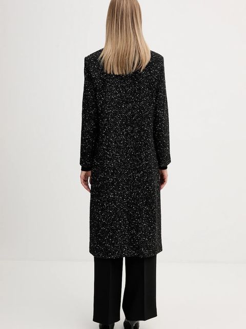 Sisley płaszcz z dodatkiem wełny kolor czarny 2YABLN06D - zdjęcie produktu nr 2