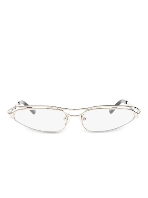 The Attico oval-frame glasses - Silver - zdjęcie produktu nr 1