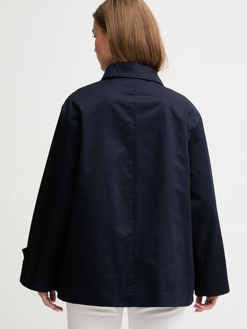 United Colors of Benetton kurtka bawełniana kolor granatowy przejściowa oversize 2QJYDN07Y - zdjęcie produktu nr 2