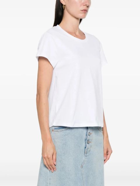 TWINSET logo-plaque cotton T-shirt - White