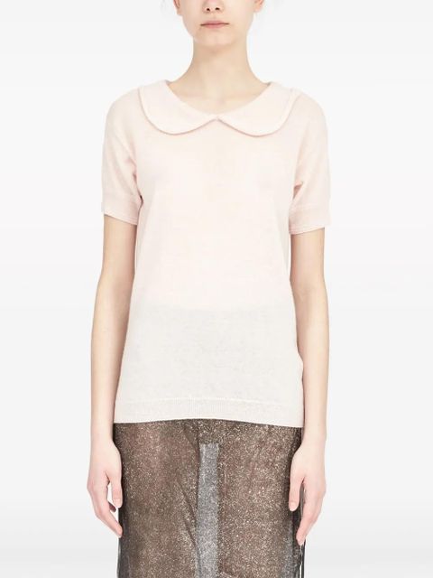 Maison Margiela wool-cashmere blend top - Pink - zdjęcie produktu nr 2
