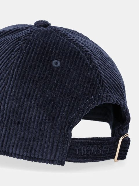 Twinset czapka z daszkiem sztruksowa