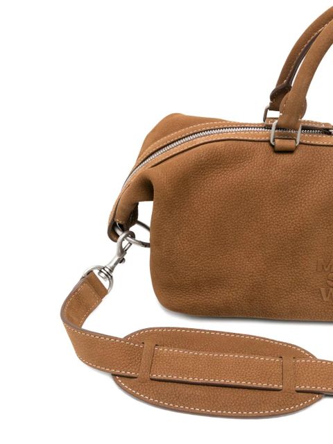 Marge Sherwood embossed-logo tote bag - Brown