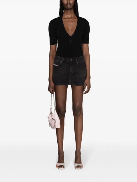 Diesel De-Ron denim miniskirt - Black - zdjęcie produktu nr 2