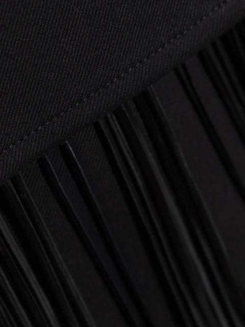 Sportmax Soraia fringed sleeveless top - Black