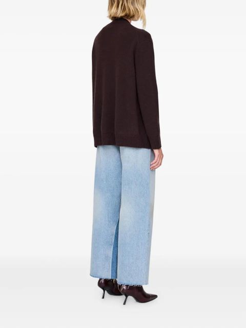 ANINE BING buttoned pocket cardigan - Brown - zdjęcie produktu nr 2