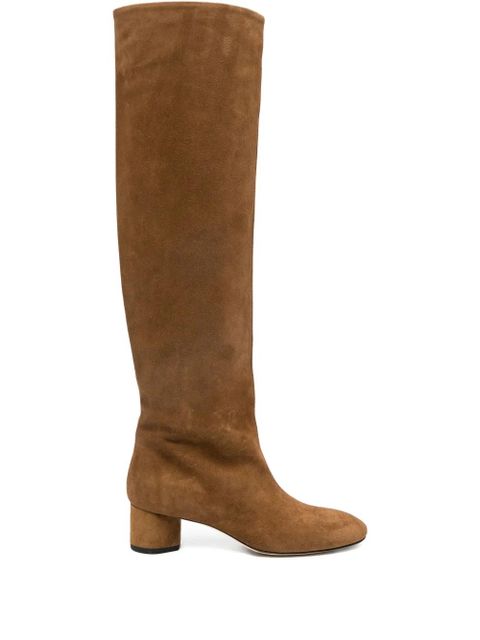 Aeyde suede knee-high boots - Brown - zdjęcie produktu nr 1