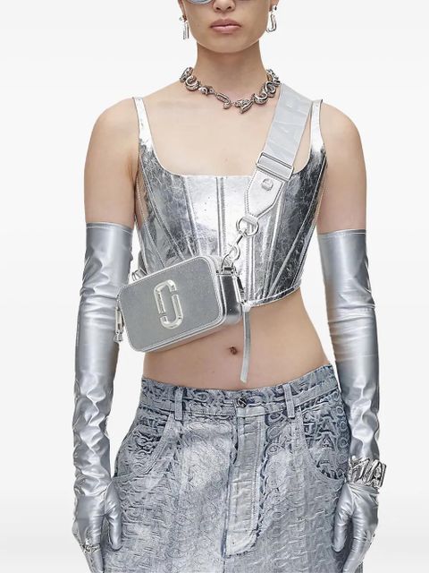 Marc Jacobs The Metallic Snapshot camera bag - Silver