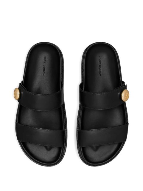 Tory Burch Romy button sport slides - Black