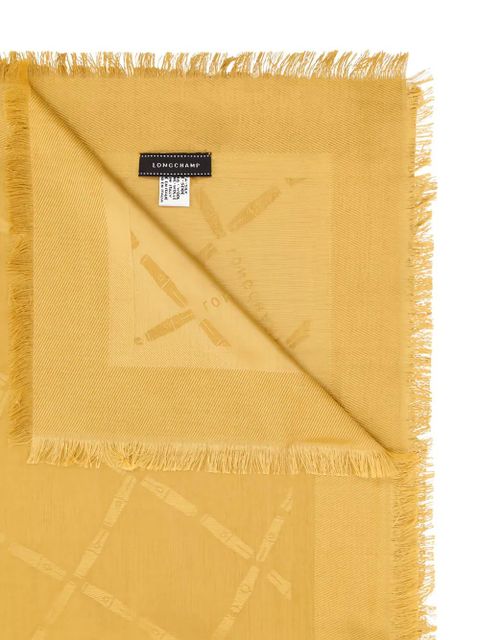 Longchamp fringed scarf - Yellow - zdjęcie produktu nr 2