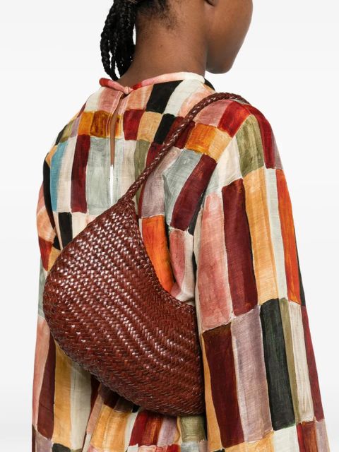 DRAGON DIFFUSION Nova Luna braided-handle tote bag - Brown - zdjęcie produktu nr 2