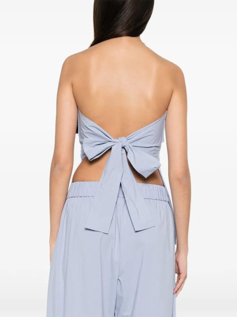 St. Agni strapless tie-back top - Blue