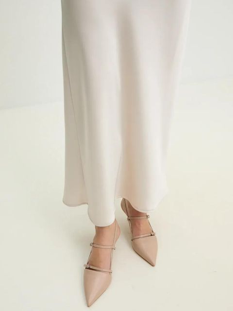 Answear.LAB szpilki skórzane kolor beżowy - zdjęcie produktu nr 2