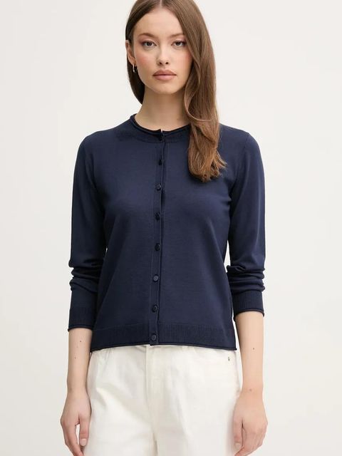 Sisley kardigan damski kolor granatowy lekki 17Q3M5203 - zdjęcie produktu nr 1
