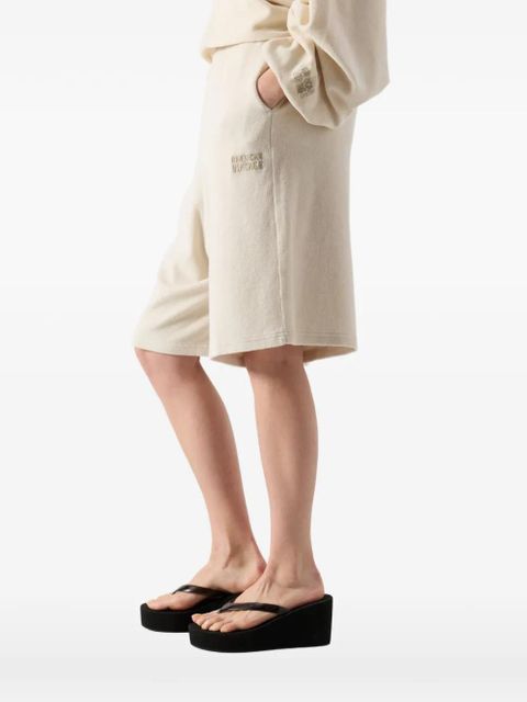 American Vintage Fuxow elasticated bermuda cotton shorts - Neutrals