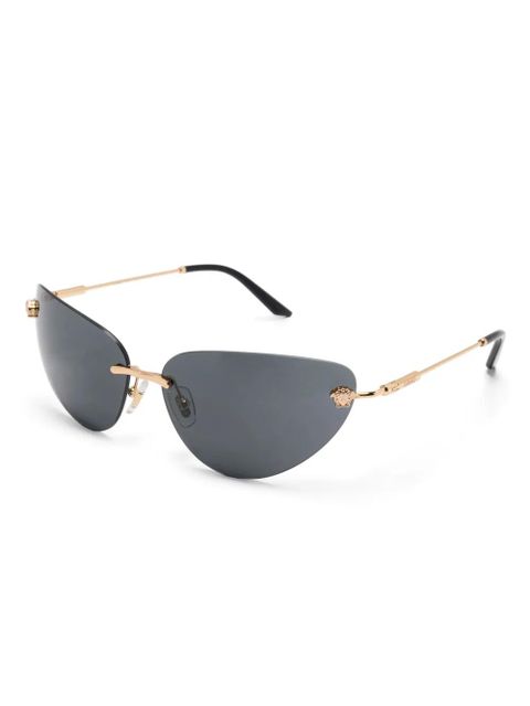 Versace Eyewear geometric-frame sunglasses - Gold - zdjęcie produktu nr 2