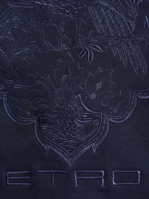ETRO logo-embroidered sweatshirt - Blue