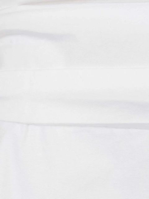 STAUD shirred midi skirt - White