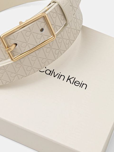 Calvin Klein pasek skórzany damski kolor beżowy LV04F7049G - zdjęcie produktu nr 2