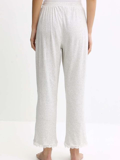 Tommy Hilfiger spodnie piżamowe damskie kolor szary gładkie UW0UW06074