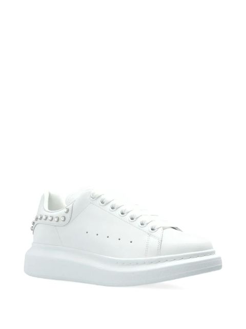 Alexander McQueen Oversized stud-embellished sneakers - White