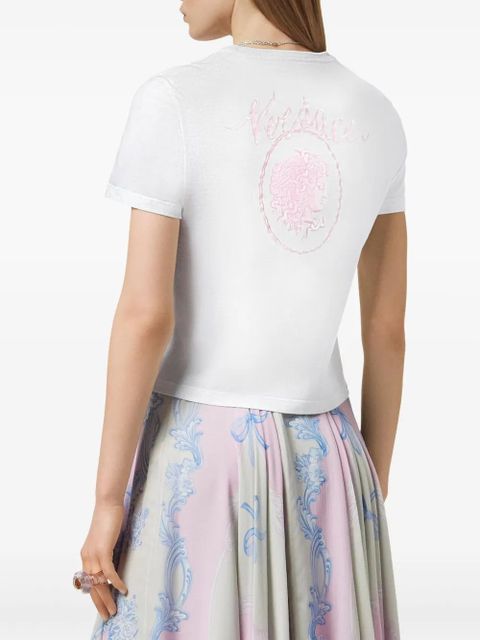 Versace Cameo logo-print T-shirt - White