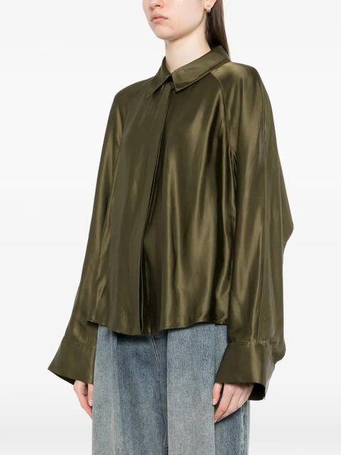 LOEWE cape shirt - Green