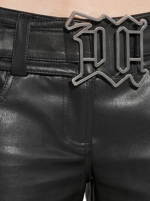 MISBHV logo-buckle trousers - Black