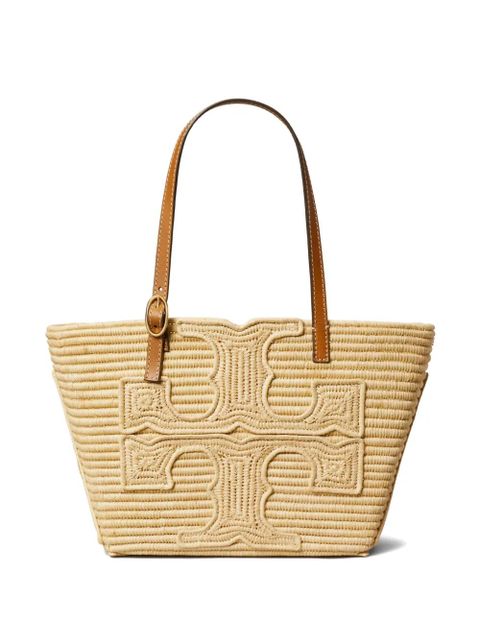 Tory Burch Ella structured straw small tote - Neutrals - zdjęcie produktu nr 1