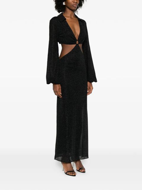 Oséree cutout ring maxi dress - Black - zdjęcie produktu nr 2