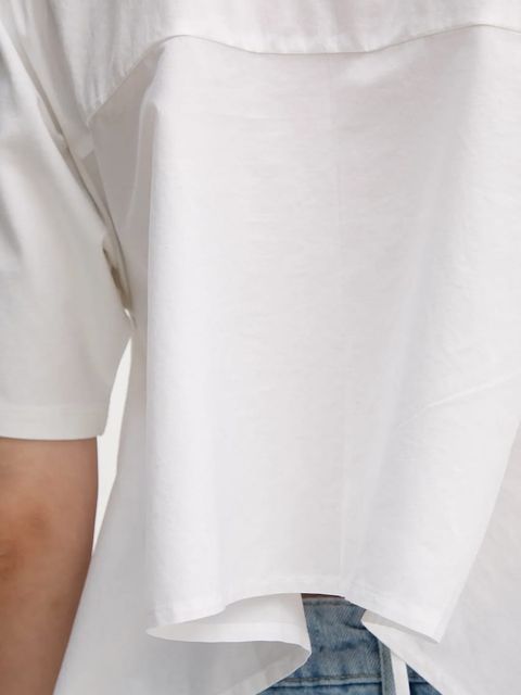 Sisley t-shirt bawełniany damski kolor beżowy 3F1QL107K