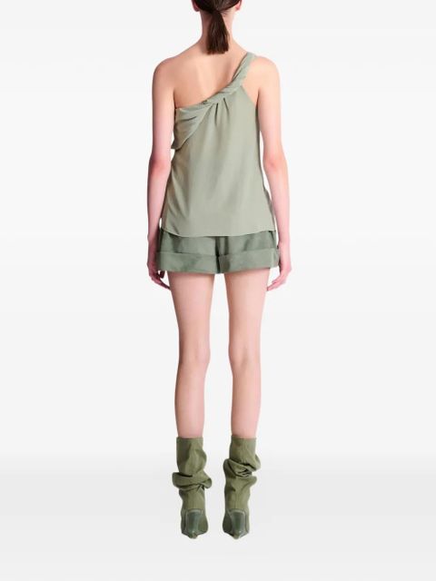 Balmain one-shoulder blouse - Green