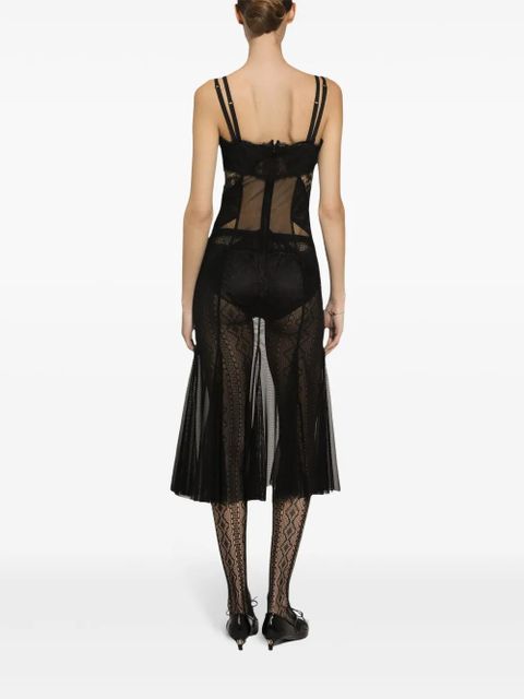 Dolce & Gabbana semi-sheer dress - Black