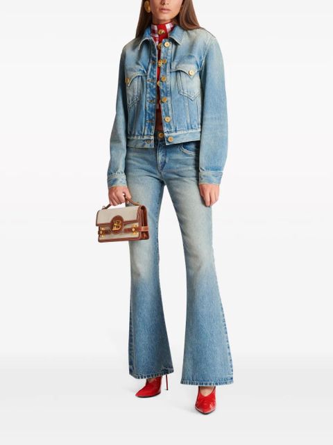 Balmain stonewashed denim jacket - Blue